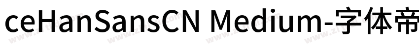 ceHanSansCN Medium字体转换